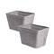 DII® Gray Poly Bin Zig-Zag Stitch Variegated Trapezoid Set
